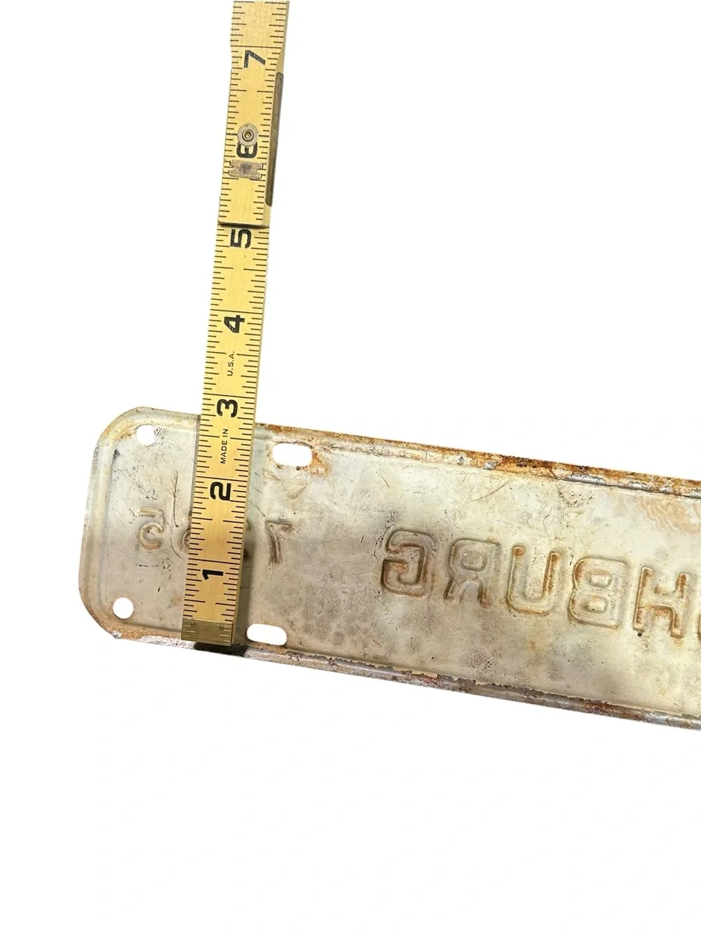 1967 Lynchburg Virginia license plate attachment topper 7265